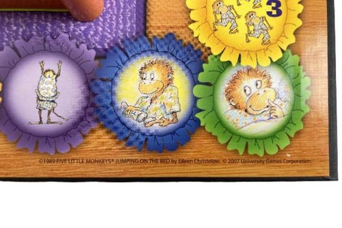 Five Little Monkeys Jumping On The Bed Game Missing 4 Tokens Pre-Owned - Picture 4 of 5