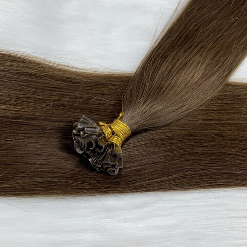 Keratin Hot Fusion U Tip Hair Extensions Nail Tip Premium Remy Human Hair 1g 15A - Picture 35 of 100