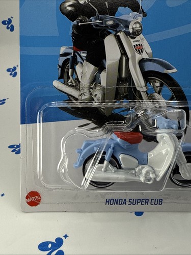 Hot Wheels - Honda Super Cub Sky Blue - HW Moto 3/5 87/250 2023 D Case #110 - Picture 6 of 12