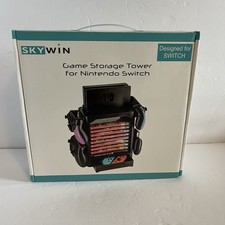 Skywin Game Storage Tower For Nintendo Switch  - Black *NEW*