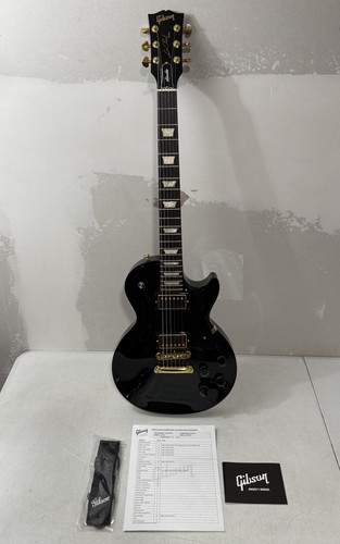Gibson Les Paul Studio Electric Guitar Ebony Gold Hardware ~ Includes Soft Case