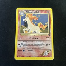Blaine's Rapidash 33/132 Gym Challenge Regular 1st Edition MP 