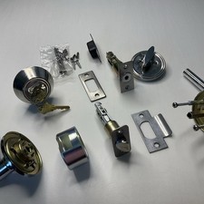 Schlage Cylindrical Door Lever Lock Set Satin Chrome with Key Complete