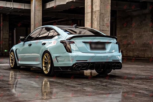 Fits Cadillac CT5 20-25 Forged/Carbon Fiber/Glossy Black Rear Trunk Spoiler Wing - Picture 10 of 30