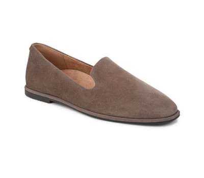 VIONIC Willa 2.0 Slip on Flat Driftwood Suede New