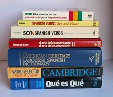 Spanish Language Learning Book Lot of 7 Books Verbs  More