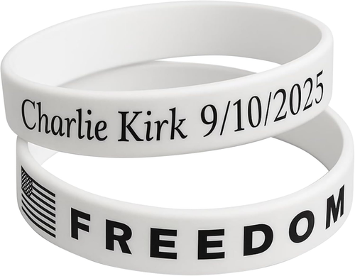 Charlie Kirk Freedom Memorial Silikonarmband, Heroic Tribute Bracelet - Bild 4 von 12