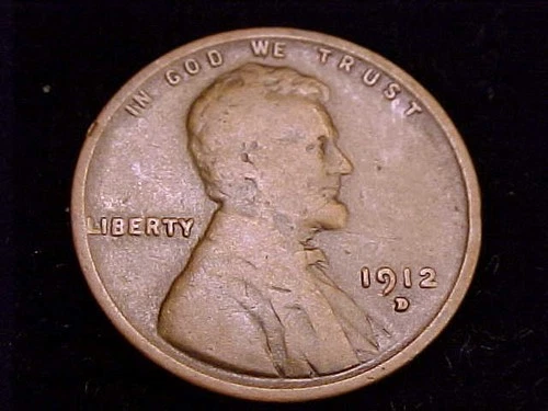 1912-D  Lincoln Cent,  Good Grade