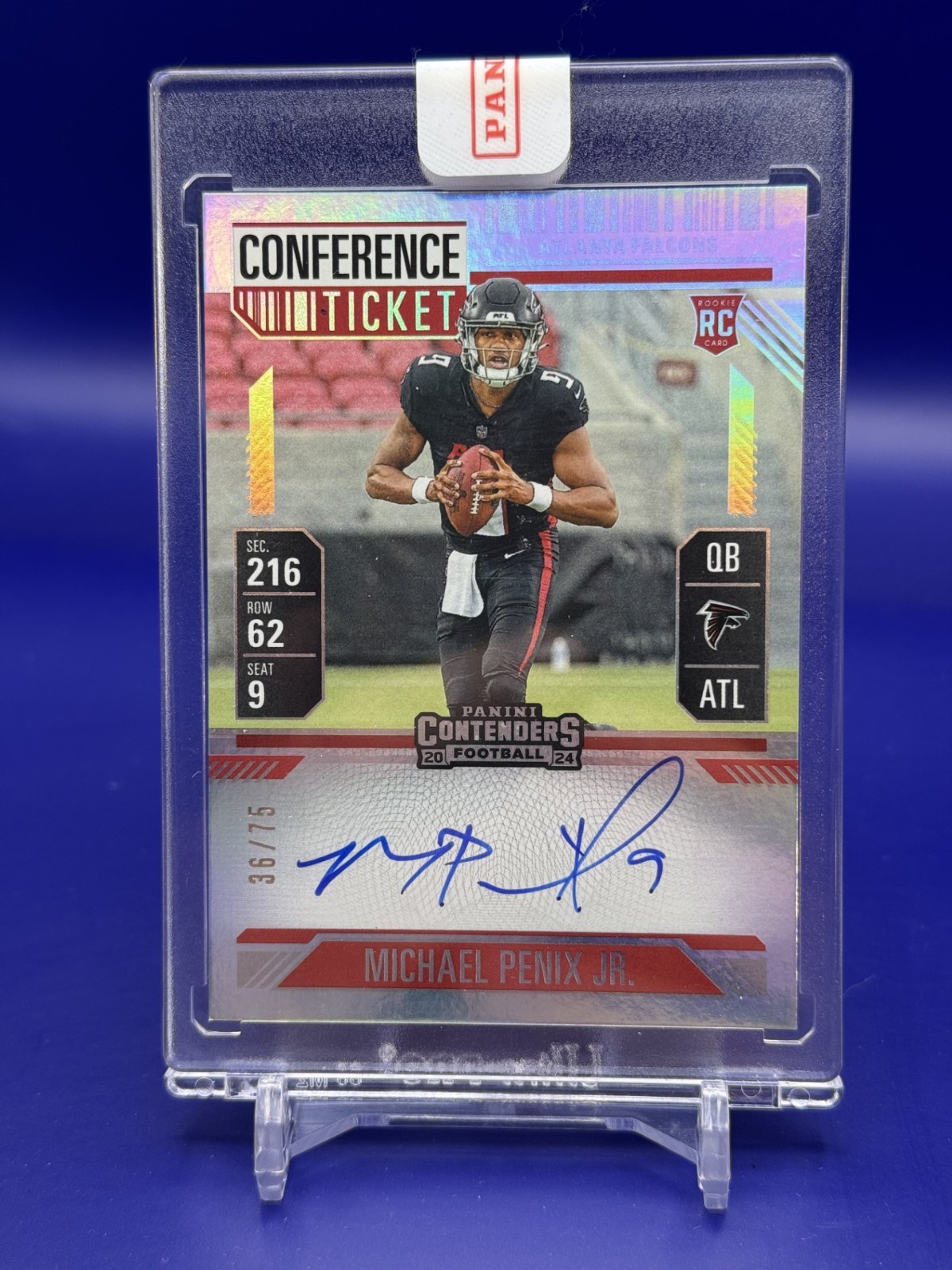 2024 Contenders Conference Ticket RPS MICHAEL PENIX JR /75!!! ON CARD AUTO!!!