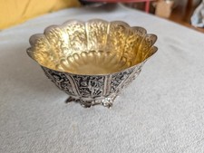 Antike Schale aus 800er Silber | 385 Gramm | Floral & Putten | Handarbeit