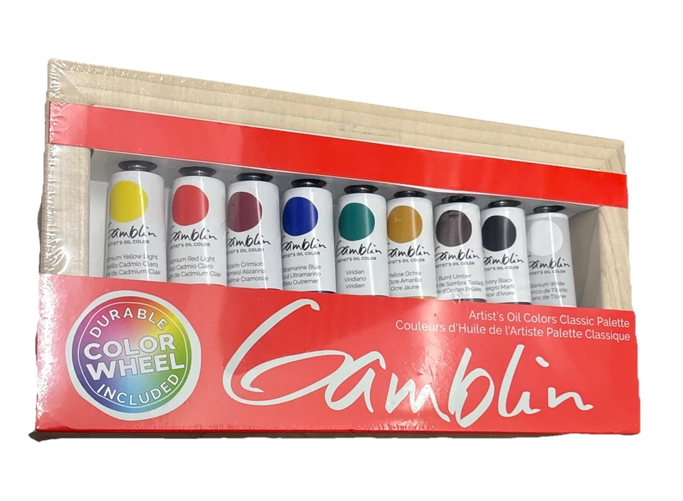 Paleta clásica de colores al óleo Gamblin Artists 9X37 ml (1,25 oz) ~ Nueva ~ Foto 2 de 4