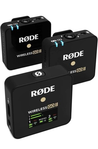 RODE Wireless Go II-Dual Channel Wireless System with Built-in Microphones
