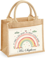 Personalised Teacher Tote Bag Teacher Stuff Tote Bag Teachers Shopping Bag 2T1A1