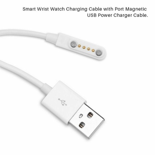 Magnetic Charger USB 2.0 Charging Cable Cord Power 4 Pin For Smart Watch K;be Nm - Picture 2 of 9