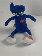 Pete the Cat Plush Doll Stuffed Animal Toy Merrymakers 11" Phat Mojo Heart Blue