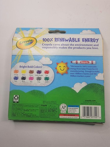 Crayola Classic Colors Markers, Broad Line, Classic Colors, 4 Packs  - Picture 6 of 6