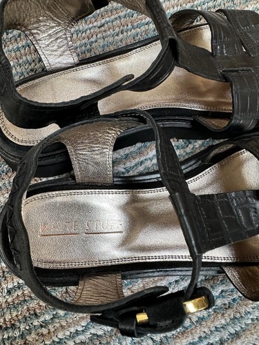 White Stuff Black Sandals Size 7 - Picture 2 of 3