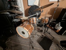 Rogers 4-Piece Wood Acoustic Drum Kit (Shell ...
