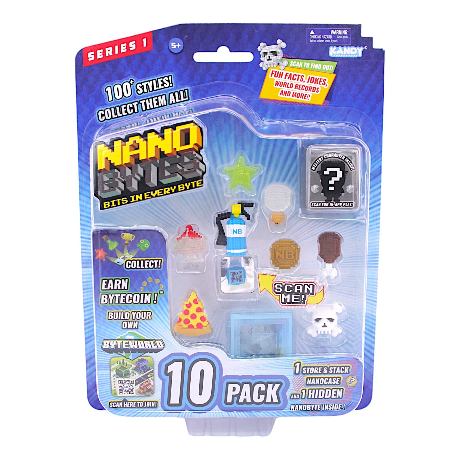 NanoBytes 10 pack set 1 by Kandy Byteworld game mobile app toy
