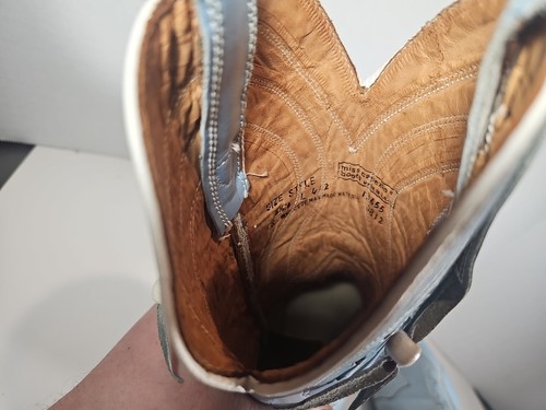 Vintage 70er Miss Capezio Perlen Quaste blau Cowgirl Stiefel Größe 6,5 M USA - Bild 10 von 15