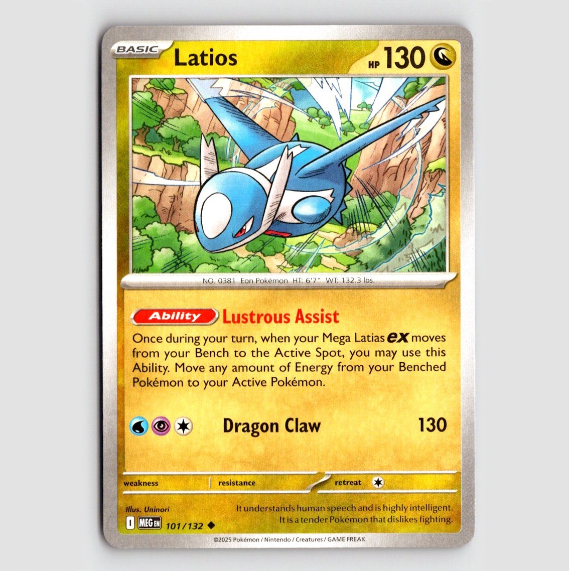 Latios - MEG 101/132 - U NM / Mint ME01: Mega Evolution Single