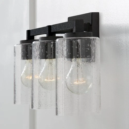 Capital Ravenwood 23"W Black Iron 3-Light Vanity Bath Light - Picture 4 of 7