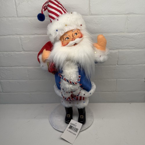 Annalee Doll 2003 Patriotic Santa 15” Christmas In July 4th - NWT
