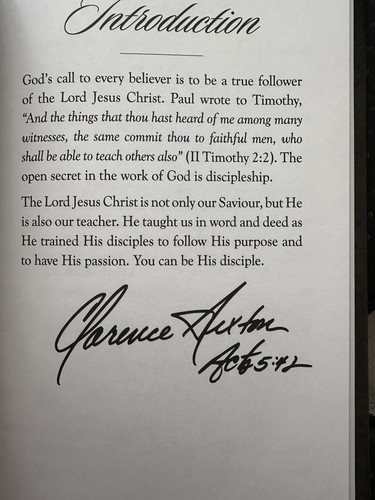 DISCIPLESHIP CLARENCE SEXTON HARDBACK 2018 FIRST ED. BRAND NEW - Picture 4 of 5