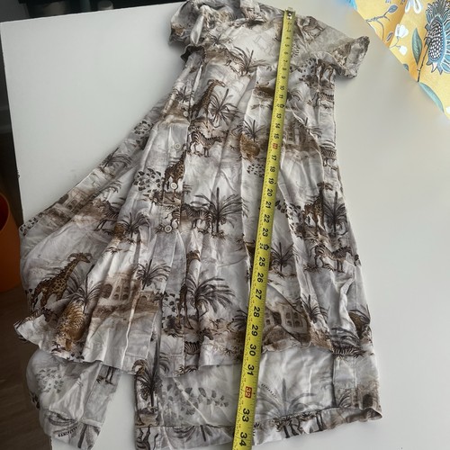 All saints Safari Print Athea TajpurSun Dress Size 4 Novelty Print Resortwear - Picture 8 of 8