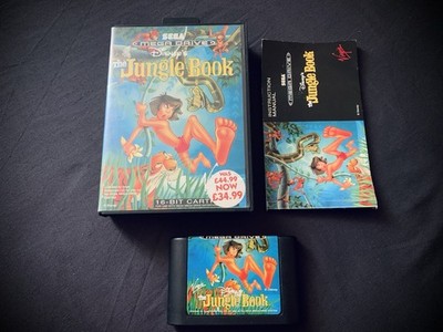 Jungle Book Sega Mega Drive (Pal) Complete CIB Manual Cartridge + Rare Box