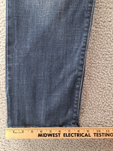 Lucky Brand 329 Jeans Mens 34x30 Act 34x28.5 Blue Classic Straight Dark Wash  - Picture 7 of 13