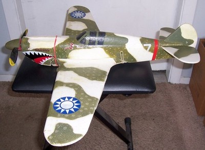 Air Hogs P-40 Tomahawk AVG Flying Tiger RT Smith  #77  Air Pressure Plane 2000
