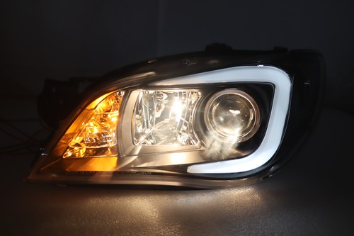 Fit-2006~2007-Subaru Impreza WRX STI Black LED DRL Projector Headlight~RHD - Picture 10 of 11
