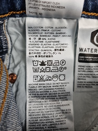 Pantalones de mezclilla Levi’s Premium Wedgie rectos 25x26 lavado oscuro tiro alto nuevos con etiquetas $98 - Imagen 5 de 8