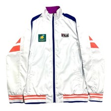 Fila BNP Paribas Open Rare Federer Djokovic Tennis Jacket Men  s Small 50 EUR 