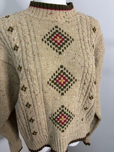 Maglione Liz Wear Vintage Fair Isle Taglia S Donna - Foto 2 di 7