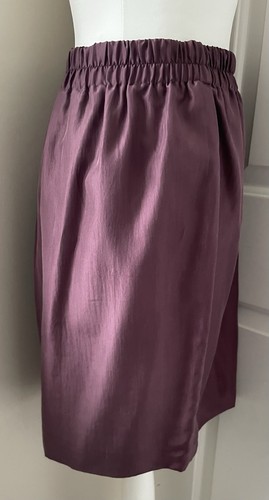 Vintage Chantal Purple Pure Silk Blazer Skirt Suit Sz 12 14 80s Power Jacket - Picture 7 of 12