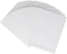 Amazon Basics Paper Shredder Sharpening and Lubricant Sheets - Pack 24, White 