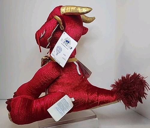 Build A Bear Chinese New Year Lucky Red Dragon With Tags And Ribbon. - Picture 3 of 13