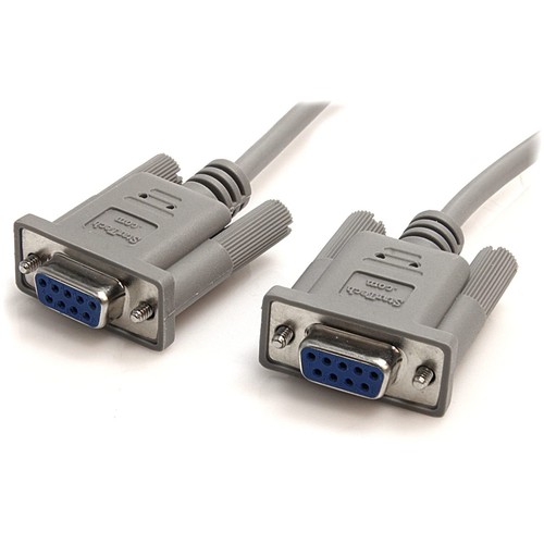 StarTech.com SCNM9FF 10 Inch RS232 Serial Null Modem Cable, Null Modem Cable, DB