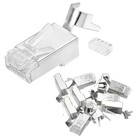 10pcs CAT7 RJ45 Connectors with Cable Traverse for 23AWG Ethernet Cable