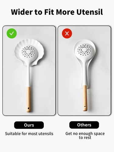 Spoon Rest for Stove Top, Ceramic Spoon Holder for Counter, Modern Farmhouse ... - Picture 4 of 6