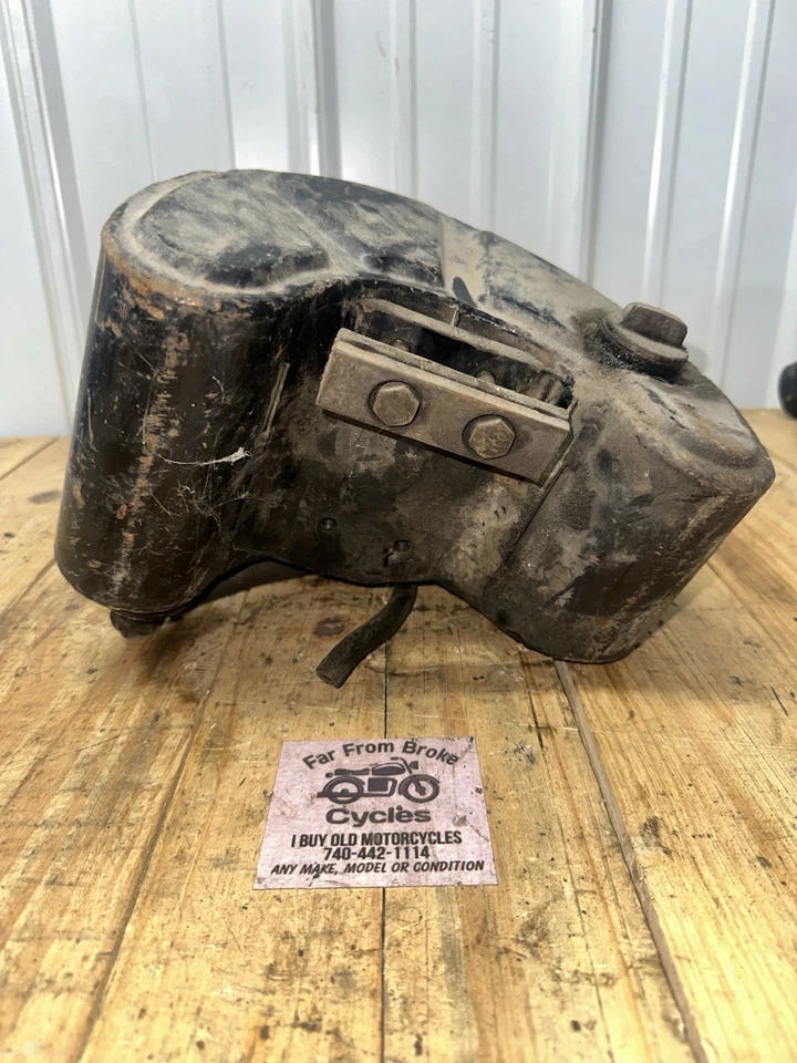 Harley Davidson Sportster XLCH Model K KR KRTT horseshoe oil tank Fits 1962-65 - Image 3 of 4