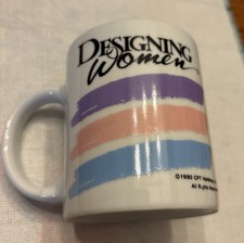 Vintage 1990 Designing Woman Television Show Coffee Cup