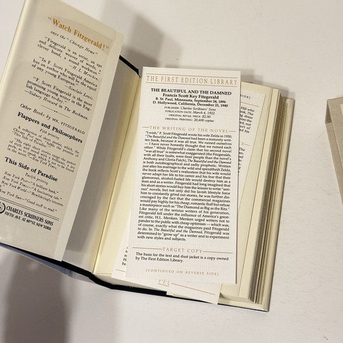F Scott Fitzgerald FIRST EDITION LIBRARY. 3 Fine Facsimiles With Slipcases! - Picture 21 of 24