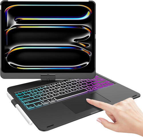 iPad Pro 13 Inch Case with Keyboard, Magic Keyboard for 13 Black - Picture 1 of 7