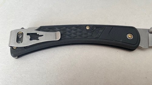 Buck 110USA Lockback Folding Pocket Knife Slim Select Plain Blade Black Handle.- - Picture 7 of 9