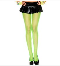 Leg Avenue Fishnet Pantyhose Style 9001A One Size Neon Green 90165 lbs