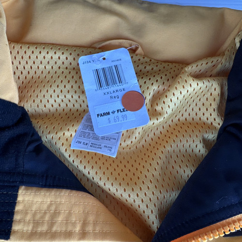 Carhartt Workshield Vented Hooded Jacket Mens 2XL Yellow Mesh Lined J104 Zip - Picture 3 of 5
