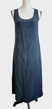 Citron Santa Monica Silk Embossed Floral Maxi Dress Size Small